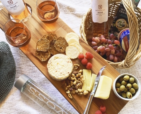 wine grazing picnic table